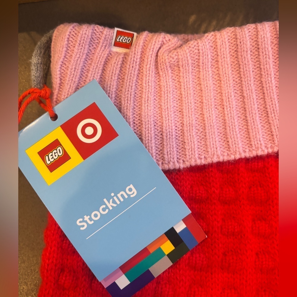 Lego Collection x Target Christmas Stocking
Sweater Knit Pink/Red NEW! - Picture 5 of 6